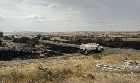 Edirne'nin Keşan İlçesinde Orman Yangınına Müdahale