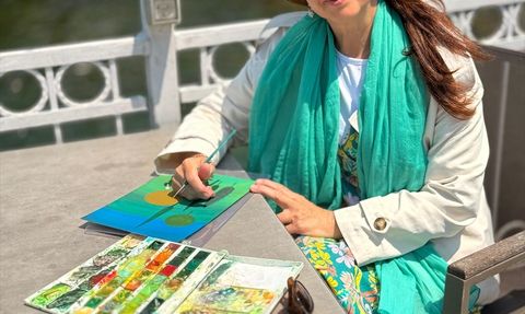 Gaye Özen'in 'Nefes' Sergisi Datça'da Sanatseverlerle Buluşuyor