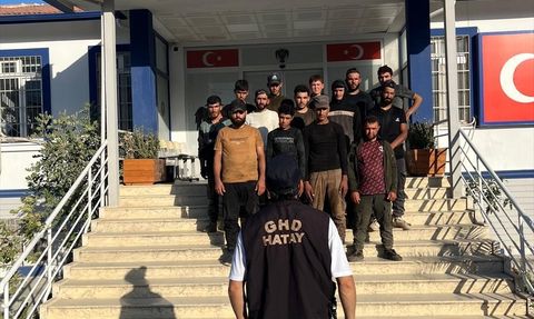 Hatay'da Düzensiz Göçmen Operasyonu