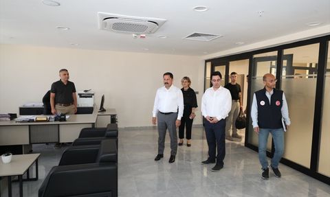 Hatay Valisi Masatlı, Samandağ Hükümet Konağı'nı İnceledi