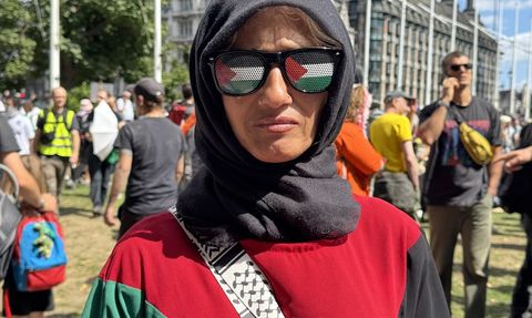 İngiltere'de Palestine Action Grubuna Destek Eylemi