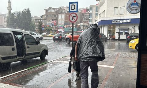 Kırklareli'nde Şiddetli Sağanak Yağış