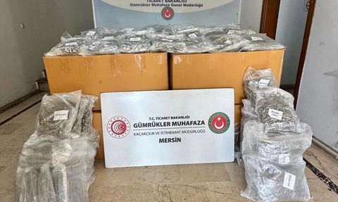 Mersin Limanı'nda 587 Kilogram Esrar Yakalandı