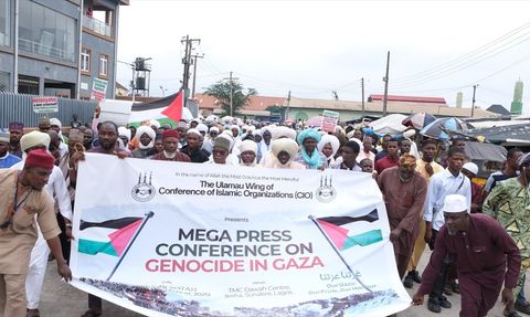 Nijerya İslami Kuruluşları, Filistin İçin Dayanışma Gösterdi