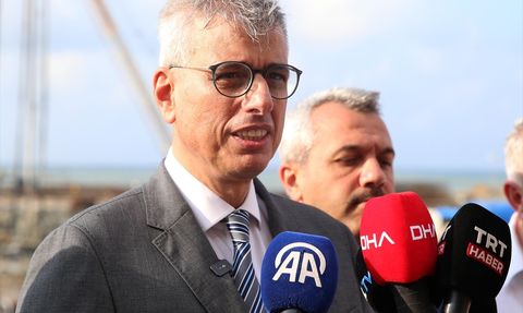 Rize Şehir Hastanesi İnşaatında Sağlık Bakanı'nın İncelemeleri