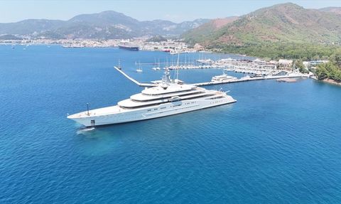 Roman Abramoviç'in Ultra Lüks Yatı 'Eclipse' Marmaris'ten Ayrıldı