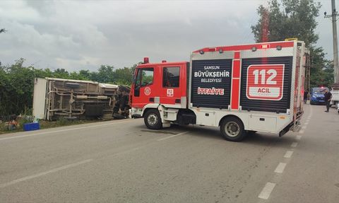 Samsun'da Kamyonet Kazası: 1 Ölü, 2 Yaralı