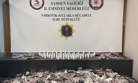 Samsun'da Uyuşturucu Operasyonu: 24 Bin Sentetik Ecza Ele Geçirildi
