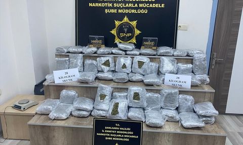 Şanlıurfa'da Uyuşturucu Operasyonu: 28 Kilogram İle 2 Tutuklama