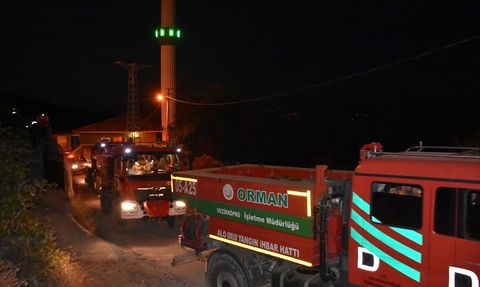 Sinop'taki Orman Yangınına Müdahale Devam Ediyor