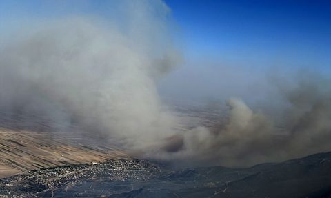 Suriye'de Orman Yangınlarına Müdahale Devam Ediyor