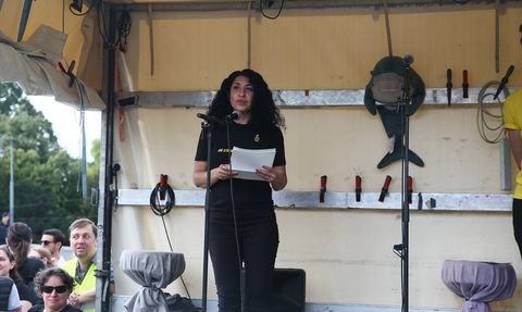 Viyana'da Filistin Destekçileri İsrail'in Yaptıklarını Protesto Etti