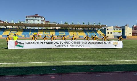Ağrı 1970 Spor'dan Gazze'ye Destek