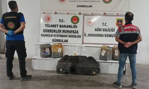 Ağrı'da Tırda 56 Litre Sentetik Uyuşturucu Ele Geçirildi