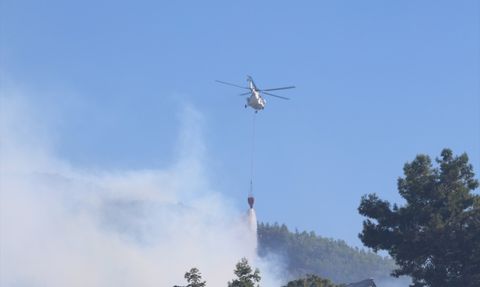 Alanya'daki Orman Yangınına Hızla Müdahale Ediliyor