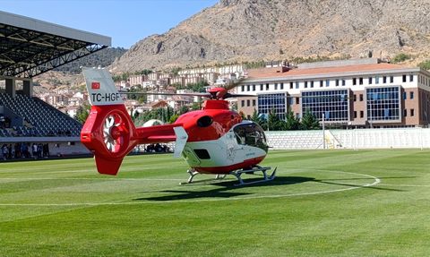 Amasya'da Kalp Krizi Geçiren Hasta, Ambulans Helikopterle Samsun'a Sevk Edildi