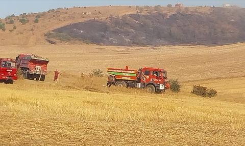 Çanakkale'de Tarım Arazisinde Yangın Kontrol Altına Alındı