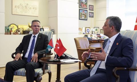 CHP Genel Başkanı Özgür Özel, Filistin Büyükelçisi Faed Mustafa'yı Ağırladı
