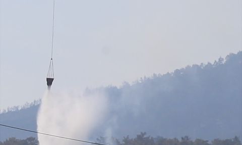 Denizli'nin Buldan İlçesindeki Orman Yangınına Müdahale Devam Ediyor