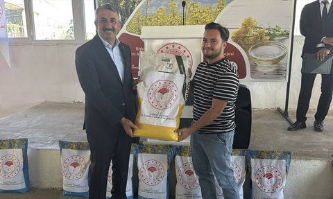 Edirne'de Çiftçilere Kanola Tohumu Dağıtıldı