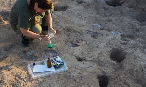 Hatay'da 7 Bin Yıllık İnsan Ayak İzleri Keşfedildi