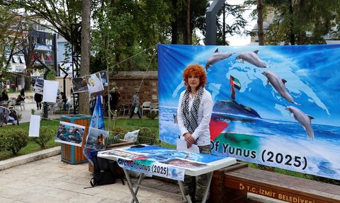 İranlı Aktivist Somayeh Moghadam, Gazze Destek Yürüyüşüne Kocaeli'de Devam Etti