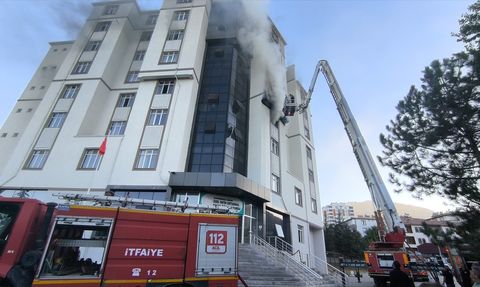 Kahramanmaraş'ta Öğrenci Yurdunda Yangın Çıktı