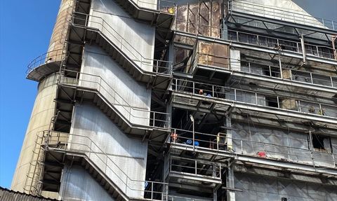 Kangal Termik Santrali'nde Yangın Kontrol Altına Alındı