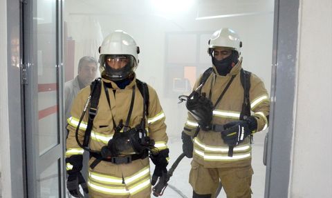 Kars'ta Sarıkamış Devlet Hastanesi'nde Yangın Tatbikatı Gerçekleşti