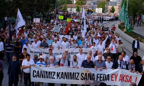 Küresel Sumud Filosu İçin Konya ve Aksaray'da Destek Yürüyüşleri Düzenlendi