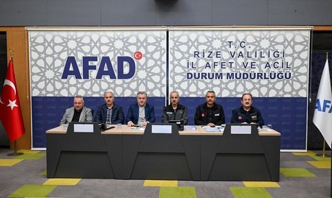 Rize'de Sel ve Taşkınlar İçin Koordinasyon Toplantısı