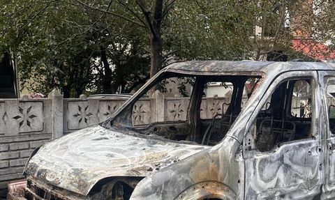 Samsun'da Şehit Babasının Aracı Kundaklandı