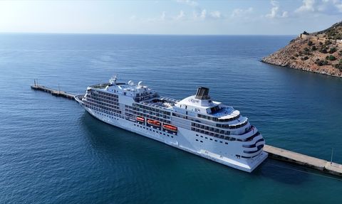 Seven Seas Navigator Yolcu Gemisi Alanya'ya Giriş Yaptı