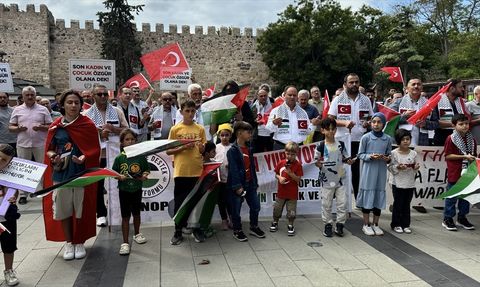 Sinop ve Tokat'ta Filistin'e Destek Gösterisi Düzenlendi