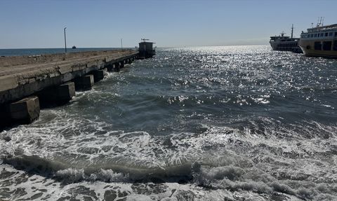 Tekirdağ'da Poyraz Denizi Olumsuz Etkiliyor