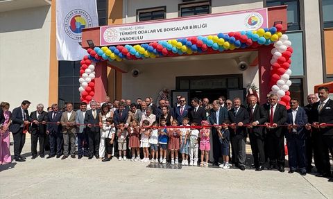 TOBB Başkanı Rifat Hisarcıklıoğlu, Tekirdağ'da Yeni Anaokulu Açtı