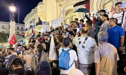 Tunus'ta Küresel Sumud Filosu'na Yönelik Saldırılar Protesto Edildi