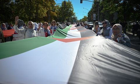 Ankara'da Gazze İçin Sessiz Çığlık Etkinliği