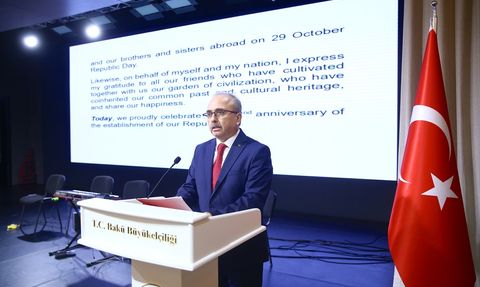 Azerbaycan'da Türkiye Cumhuriyeti'nin 102. Yılı Resepsiyonu