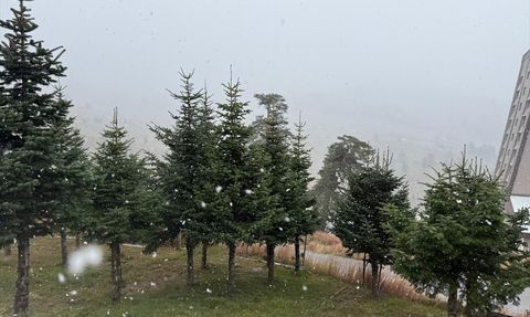 Bolu'nun Yüksek Kesimlerinde Kar Yağışı Rapor Edildi