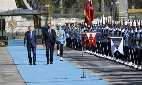 Cumhurbaşkanı Erdoğan, Almanya Başbakanı Merz'i Karşıladı