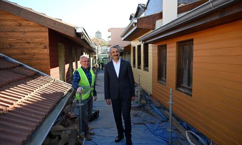 Edirne'de Dar Çarşı Restorasyonu Devam Ediyor