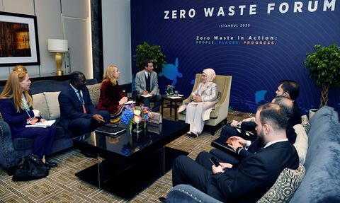 Emine Erdoğan ve UNECE İcra Sekreteri Tatiana Molcean Görüşmesi