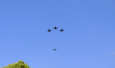 Fethiye'de Uçuş Gösterisi: F-16'lar Gökyüzünde