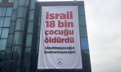 Gaziosmanpaşa'da Dünya Kız Çocukları Günü'nde Filistinli Çocuklar Anıldı