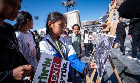 Gençlik Kolları'ndan Gazze Protestosu