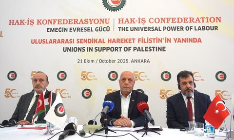 HAK-İŞ'ten Filistin İçin Uluslararası Dayanışma Programı