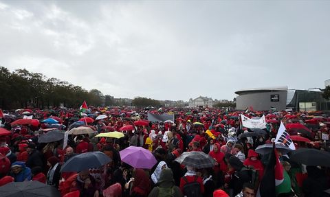 Hollanda'da 250 Bin Kişi İsrail Politikalarına Karşı Protesto Düzenledi