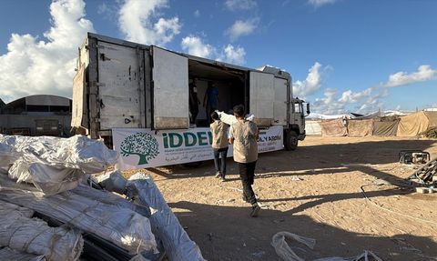İDDEF, Gazze'ye 500 Çadır Gönderdi