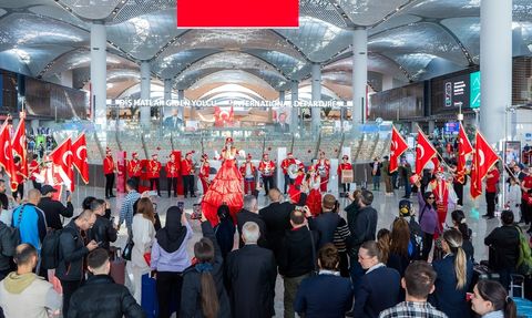 İstanbul Havalimanı'nda Cumhuriyet Bayramı Coşkusu